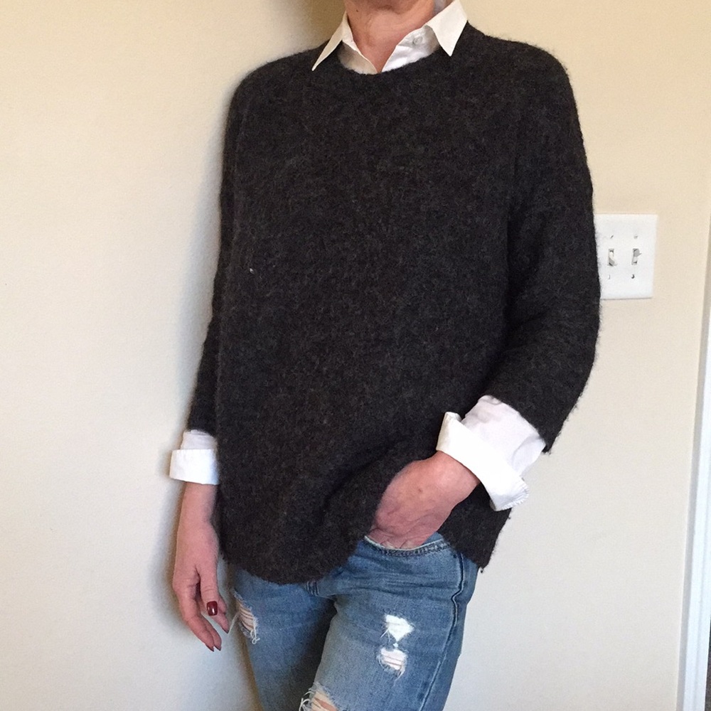 J Crew dark grey sweater